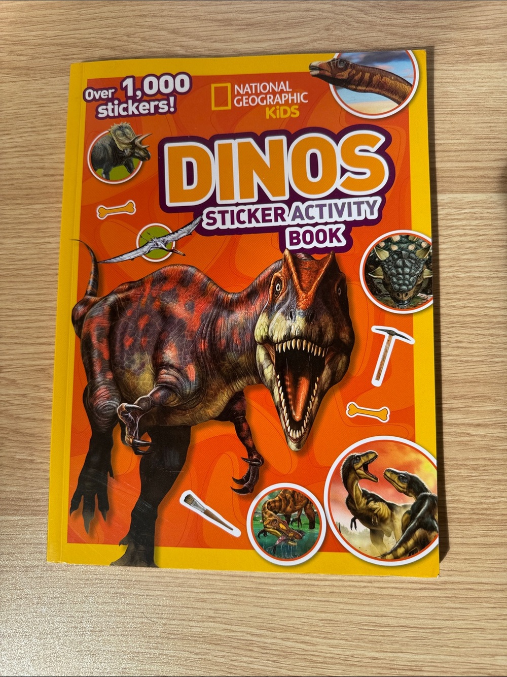 National Geographic Kids Dinos Sticker Activity Book - Orange